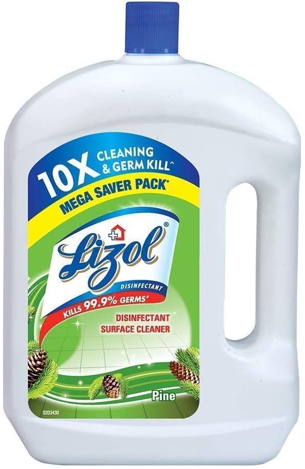 Lizol Disinfectant Surface & Floor Cleaner Liquid, Pine - 2 L | Kills 99.9% Germs
