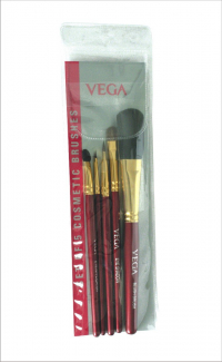 Vega Set Of 5 Brush (colors May Vary) Rv-05