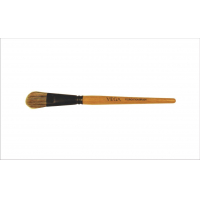 Vega Foundation Brush With Wooden Handle And Natural Animal/synthetic Hair