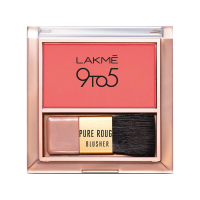 Lakme 9 To 5 Pure Rouge Blusher, Coral Punch, 6 G