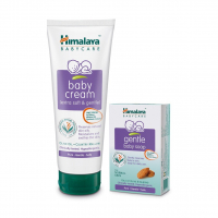 Himalaya Baby Cream 200ml With Gentle Baby Soap, 125g