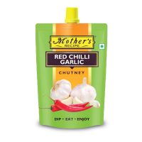 Mothers Recipe Red Chilli Garlic Chutney Pouch, 200 G