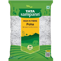 Tata Sampann High In Fibre White Thick Poha, 500g