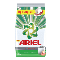 Ariel Complete Detergent Washing Powder - 1 Kg With Free Detergent Washing Powder - 500 G
