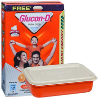 Glucon-d Instant Energy Health Drink Tangy Orange - 450gm Refill With Free Container