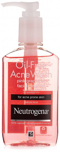 Neutrogena Oil Free Acne Wash Pink-grapefruit Cleanser, Pink, 175 Ml