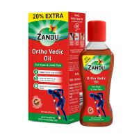 Zandu Ortho Vedic Oil | Ayurvedic Oil For Joint Pain, Muscle Pain, Osteoarthritis | Visible Improvement In 7 Days, 100ml