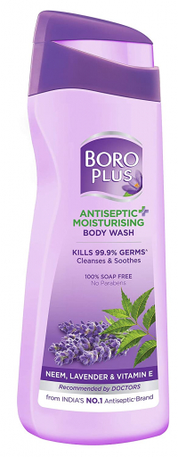 Boroplus Antiseptic And Moisturising Body Wash For Soft, Smooth, Deeply Nourished & Moisturised Skin | Contains Richness Of Lavender, Neem And Vitamin E | Kills 99.9% Germs | 100% Soap And Paraben Free, 300ml