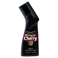 Cherry Blossom Liquid Shoe Polish, Black - 75ml | 50% More Shine