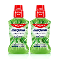 Colgate Plax Antibacterial Mouthwash, 10x Longer Cooling, 24/7 Fresh Breath, With Natural Tea Extracts - 2 X 250 Ml (fresh Tea)