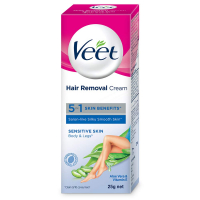 Veet Silk & Fresh Hair Removal Cream, Sensitive Skin - 25 G