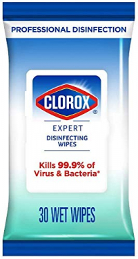 Clorox Expert Disinfecting Wipes | Kills 99.9% Germs And Virus | Multi Purpose | Can Be Used On Soft And Hard Surfaces | Ideal For Home, Office Or While Traveling | (flow Pack-30 Wipes)