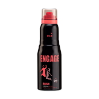 Engage Rush Deodorant For Men, Fruity And Sweet , Skin Friendly, 150 Ml