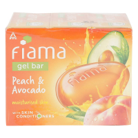 Fiama Men Gel Bar, Peach & Avocado, 125g (buy 3 Get 1 Free)