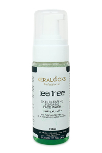 Keralooks Professional® Tea Tree Skin Clearing Foaming Face Wash|for Acnes,pimples,dark Spots|oil Control|scars|pigmentation|anti Pollution 150ml