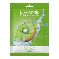 Lakmé Blush & Glow Kiwi Sheet Mask, 20 Ml/25 Ml (item Weight May Vary)