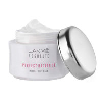 Lakme Absolute Perfect Radiance Mineral Clay Mask, Skin Brightening Face Mask, Removes Oil And Impurities, 50 G