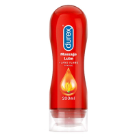 Durex Lube Sensual Massage And Lubricant Gel For Men & Women - 200ml | Water Based Lube | Compatible With Condoms & Toys