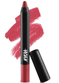 Nykaa Matte-ilicious Lip Crayon - Lacy Luck (2.8gm) Shade No 10 With Prove Your Point Cosmetic Sharpener