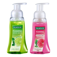 Palmolive Hydrating Foaming Hand Wash, Raspberry - 250 Ml Pump With Palmolive Hydrating Foaming Hand Wash, Lime & Mint - 250ml Pump