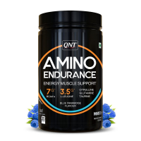 Qnt Amino Endurance | Supports Muscle Building & Recovery | 400g | Blue Framboise Flavor | 30 Servings (7g Bcaa, 3.5g L-leucine, Vitamin B6)