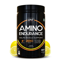 Qnt Amino Endurance | Supports Muscle Building & Recovery | 400g | Lemon Flavor | 30 Servings (8g Bcaa, 3.5g L-leucine, Vitamin B6)