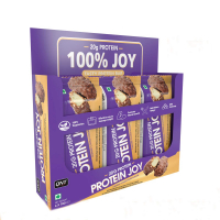 Qnt Protein Joy 20g Protein Bar + Caramel Cookie Dough | Promotes Muscle Growth | 100% Vegetarian |6 X 70g Bars (420g Pack)